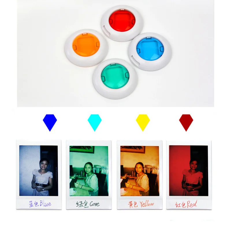 6 шт Цвет Фул зеркало фильтра для ЖК-дисплея с подсветкой Fujifilm Instax Polaroid Mini8 8 + 9