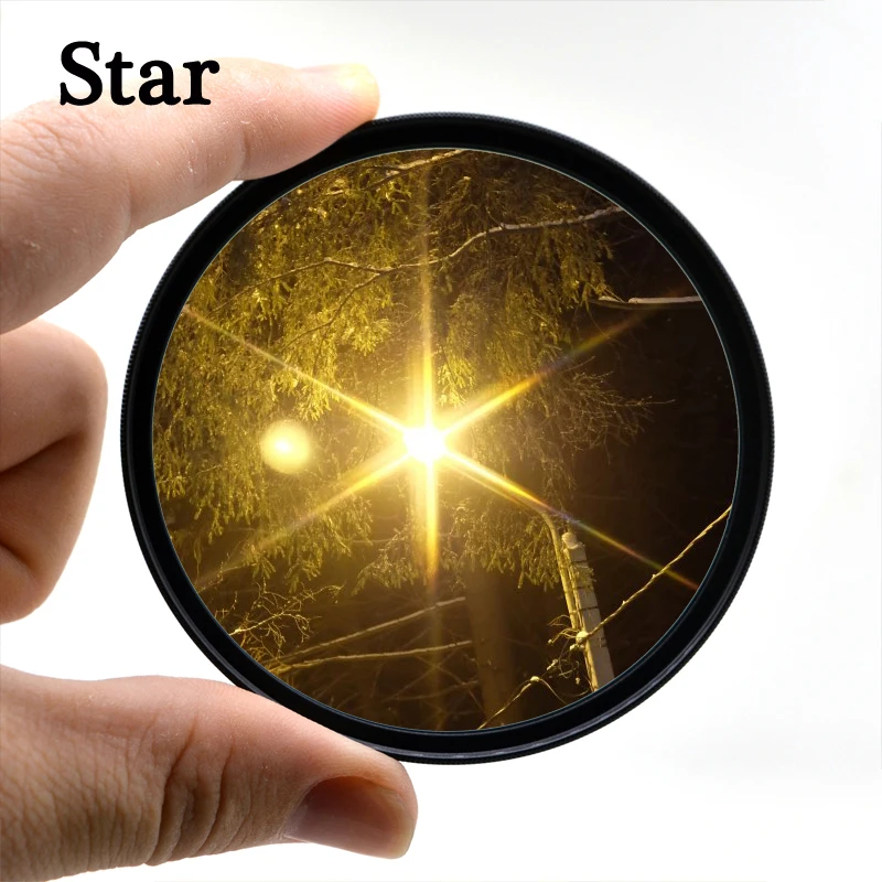 Фильтр KnightX Star Line для вспышки canon nikon dslr d3300 200d 24-105 d5300 49 мм 52 55 58 62 67 72 77 | Электроника