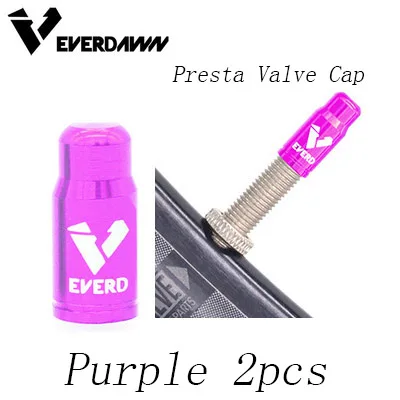 purple presta 2pcs 1 пара 5 цветов дорожное колесо горного велосипеда покрытый протектор Schrader французская шина пылезащитный велосипедный колпачок на клапан PRESTA пылезащитный чехол - Цвет: purple presta 2pcs