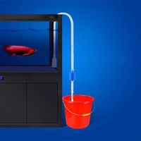 aquarium siphon fish tank syphon vacuum cleaner pump semi automatic water change changer gravel water filter acuario accessories