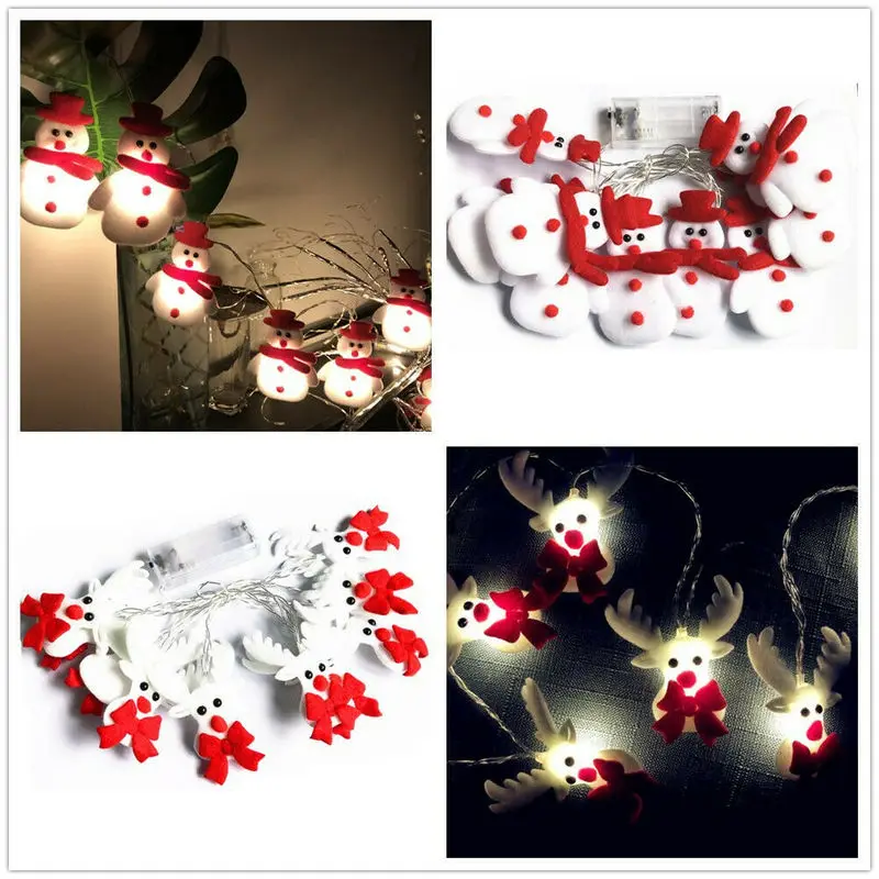 

СВЕТОДИОДНАЯ Гирлянда в виде снеговика, лося, 1,65 м/3 м