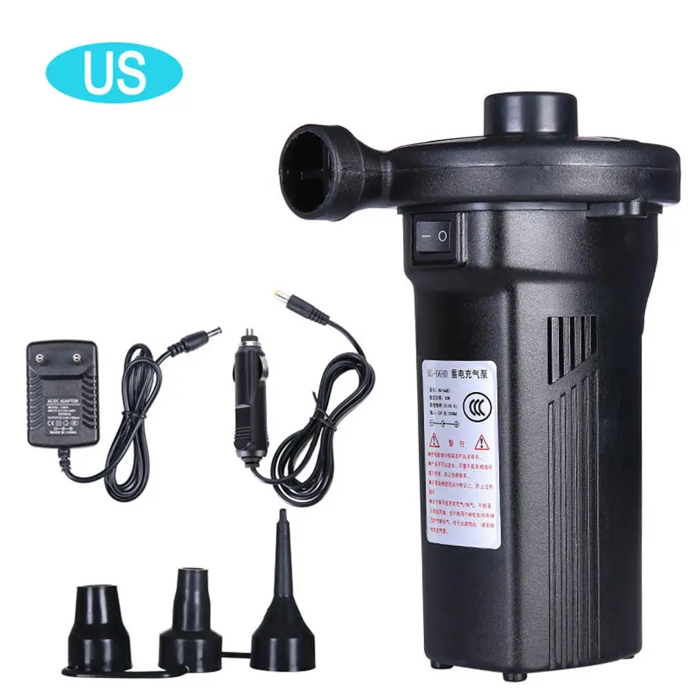 

Inflatable Pump Electric Air Mattress Camping Pump Air Compressor Portable Inflator Air Pump For Home Car Use EU US UK Plug