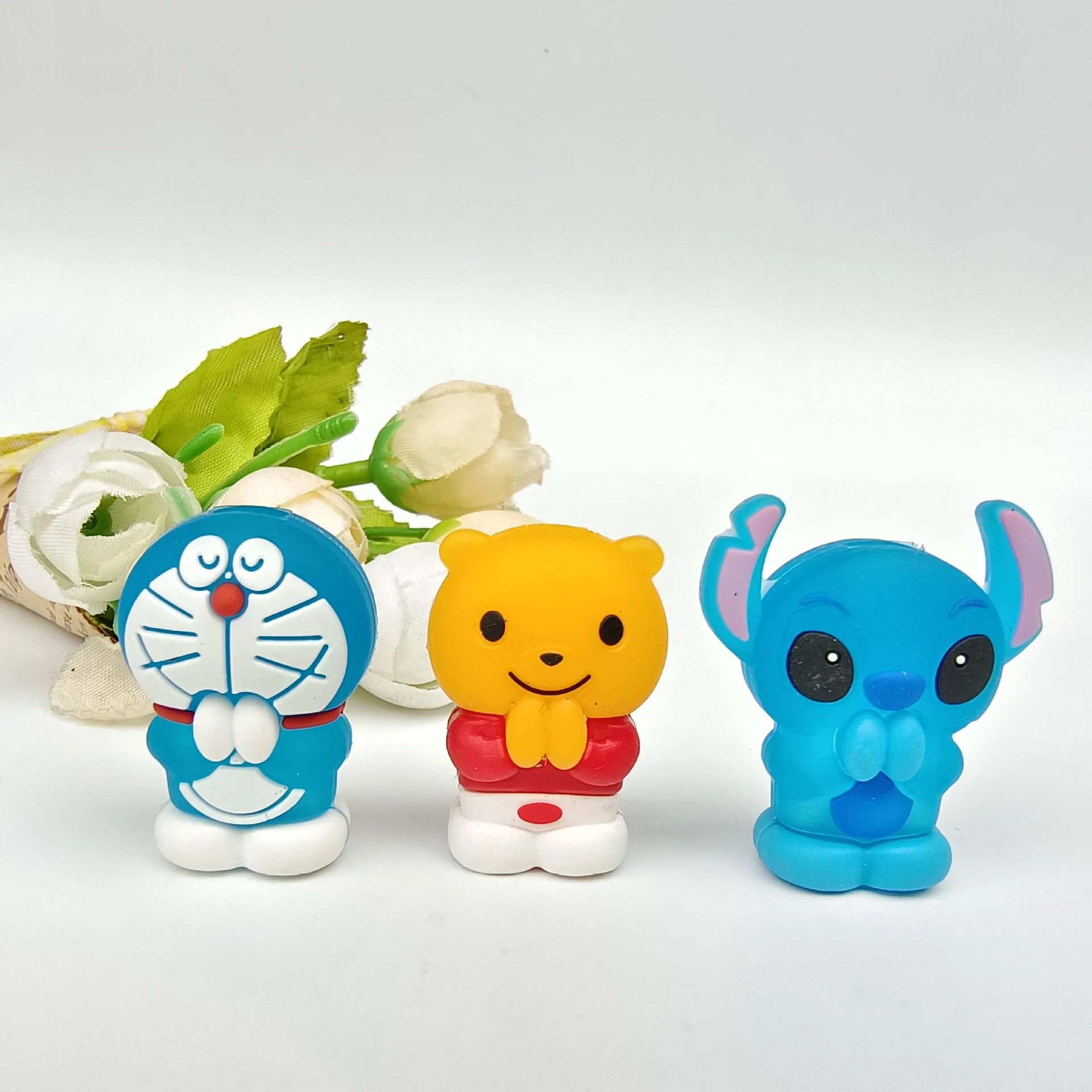

50pcs/lot Cartoon Cute Animal Toy Cat Bear 3cm Birthday Gift Home Decoration