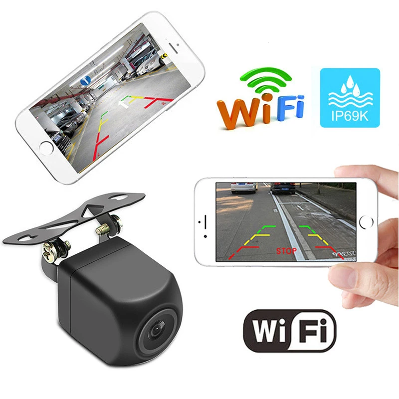 Беспроводная Автомобильная камера заднего вида wifi камера заднего вида камера HD ночного видения мини-тахограф для iPhone и Android