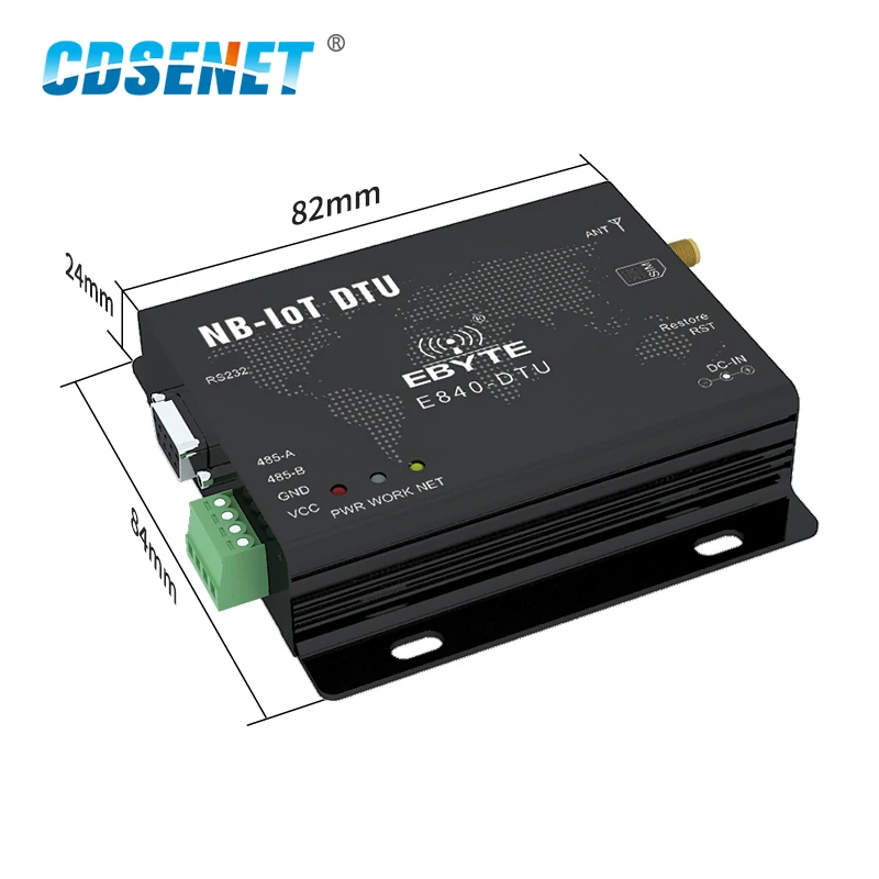 RS485/232 Wireless Module NB-IoT B3 B5 B8 TCP UDP MQTT COAP LwM2M Wide Coverage NB Network AT Commands Remote Data Transmission