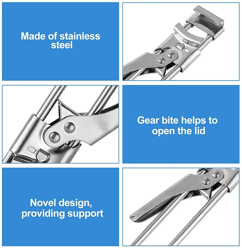 Многофункциональный регулируемый ручной консервный нож из нержавеющей стали |