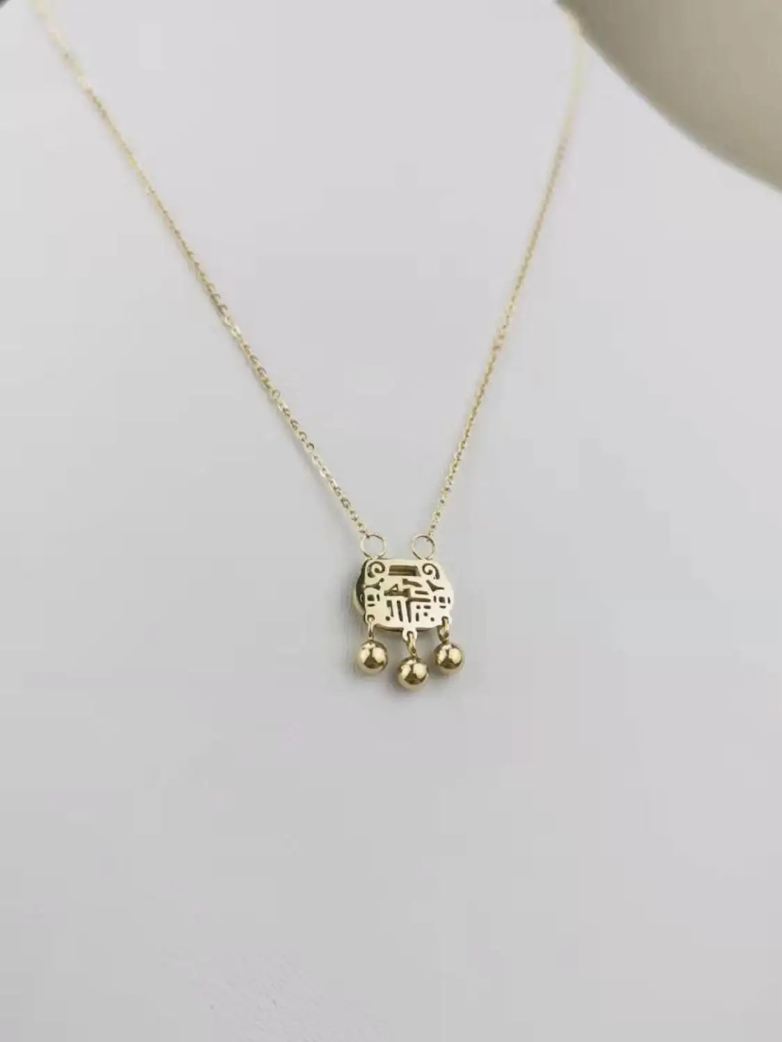 

Longevity lock necklace Fashion New Goddess Luxury Women Gold Rose Gold Color Luxe Jewelry Stainless Steel