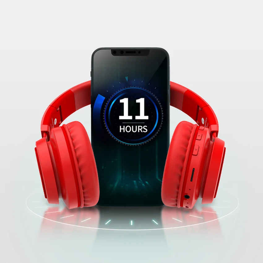 B6 беспроводные наушники Bluetooth 4,1 Наушники 12H время воспроизведения стерео светящаяся гарнитура наушники Поддержка TF карта с микрофоном для ПК A