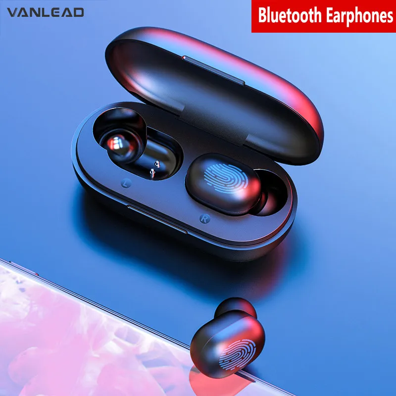 

Touch Control TWS Wireless Headsets 3D Stereo Bluetooth In Ear Earphones Fingerprint Touch Sweatproof Earbuds For Sports Leisure