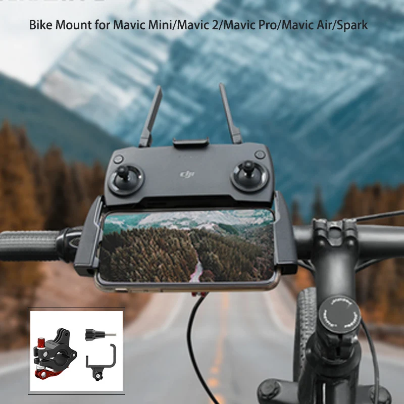 Remote Controller Holder Bicycle Following Shot Bracket Bike Mount for DJI Mavic Mini 2 /Mavic 2/Mavic Pro/Mavic Air/Spark Drone