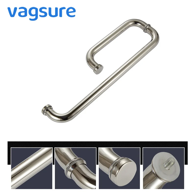 2 шт./лот дверные ручки 304 Нержавеющая сталь душевые кабины Антикоррозийная Экран