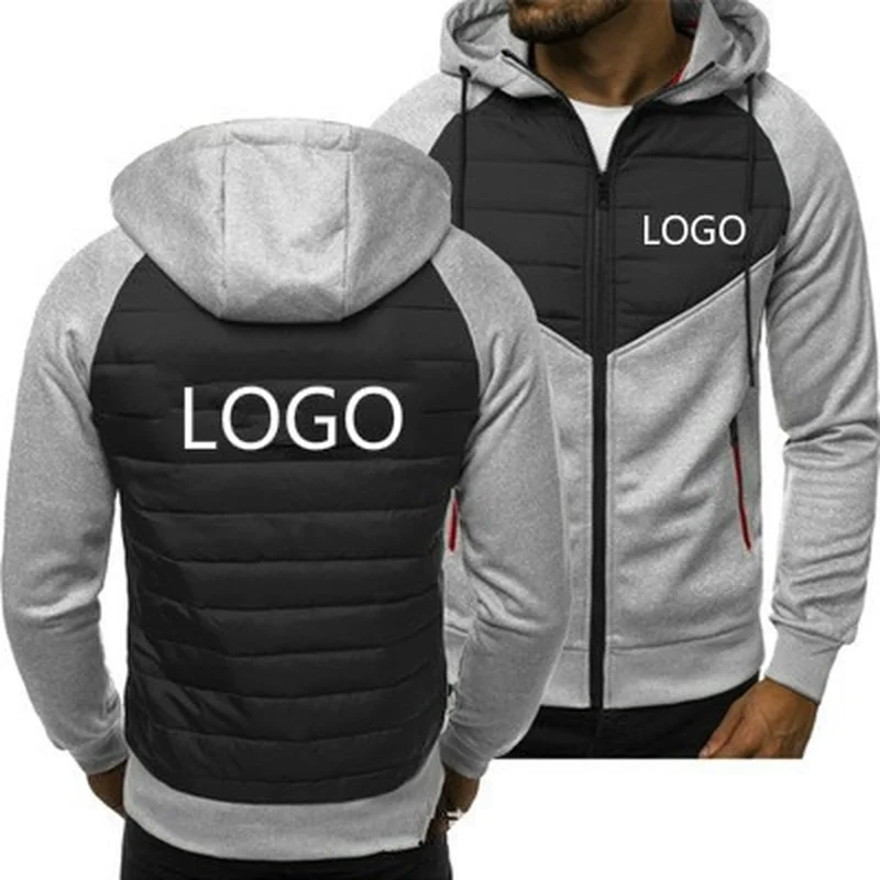 

New Men Hoodies Custom Logo Spring Autumn Jacket Casual Sweatshirt Long Sleeve Zipper Hoody vintage hoodie men valorant