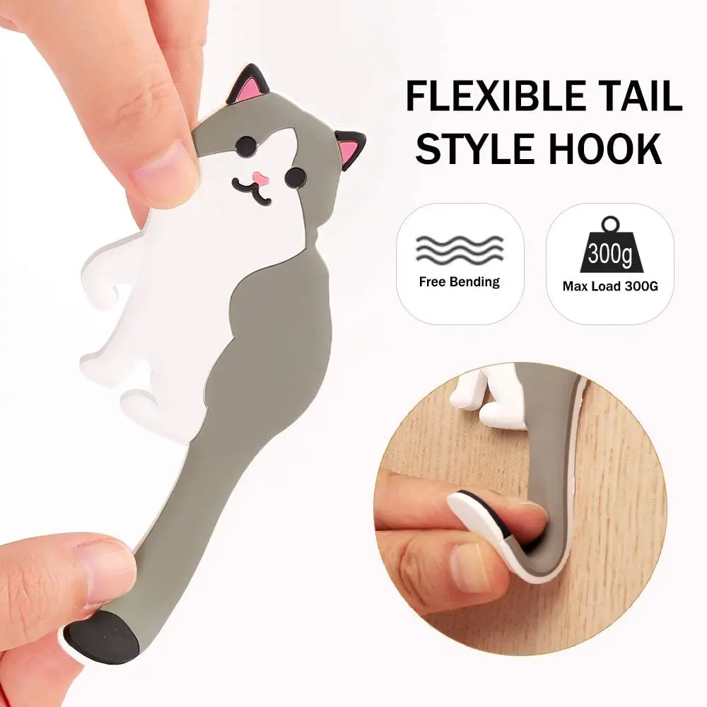 Настенный декоративный крючок с мультяшными животными наклейка для белой доски