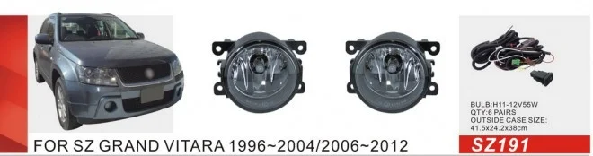 

Qirun fog lamp assembly lights+covers+wires+switch for Suzuki GRAND VITARA 1996-2004/2006-2012