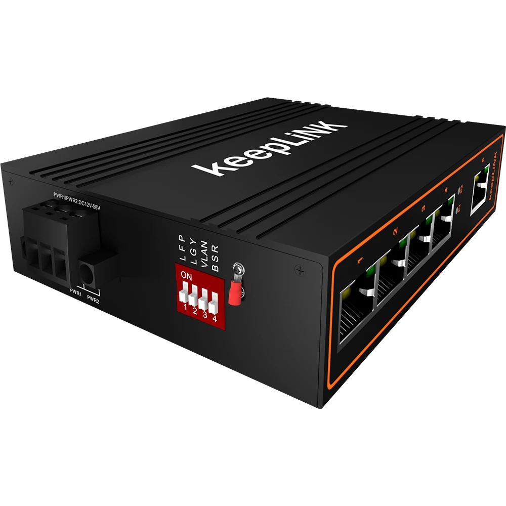 5 портов быстрый Неуправляемый коммутатор Ethernet Netwok для промышленной