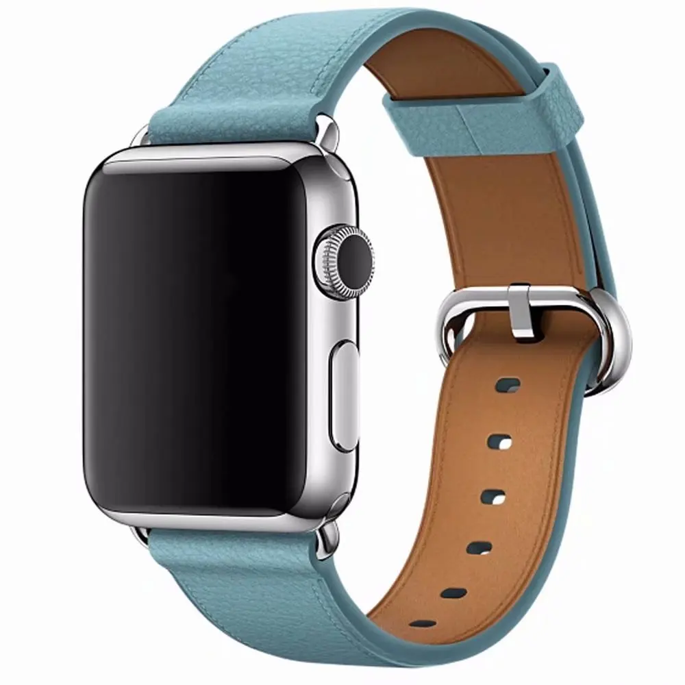 40 мм 44 из натуральной кожи петлевой для наручных часов Apple Watch 38/42 сменный браслет