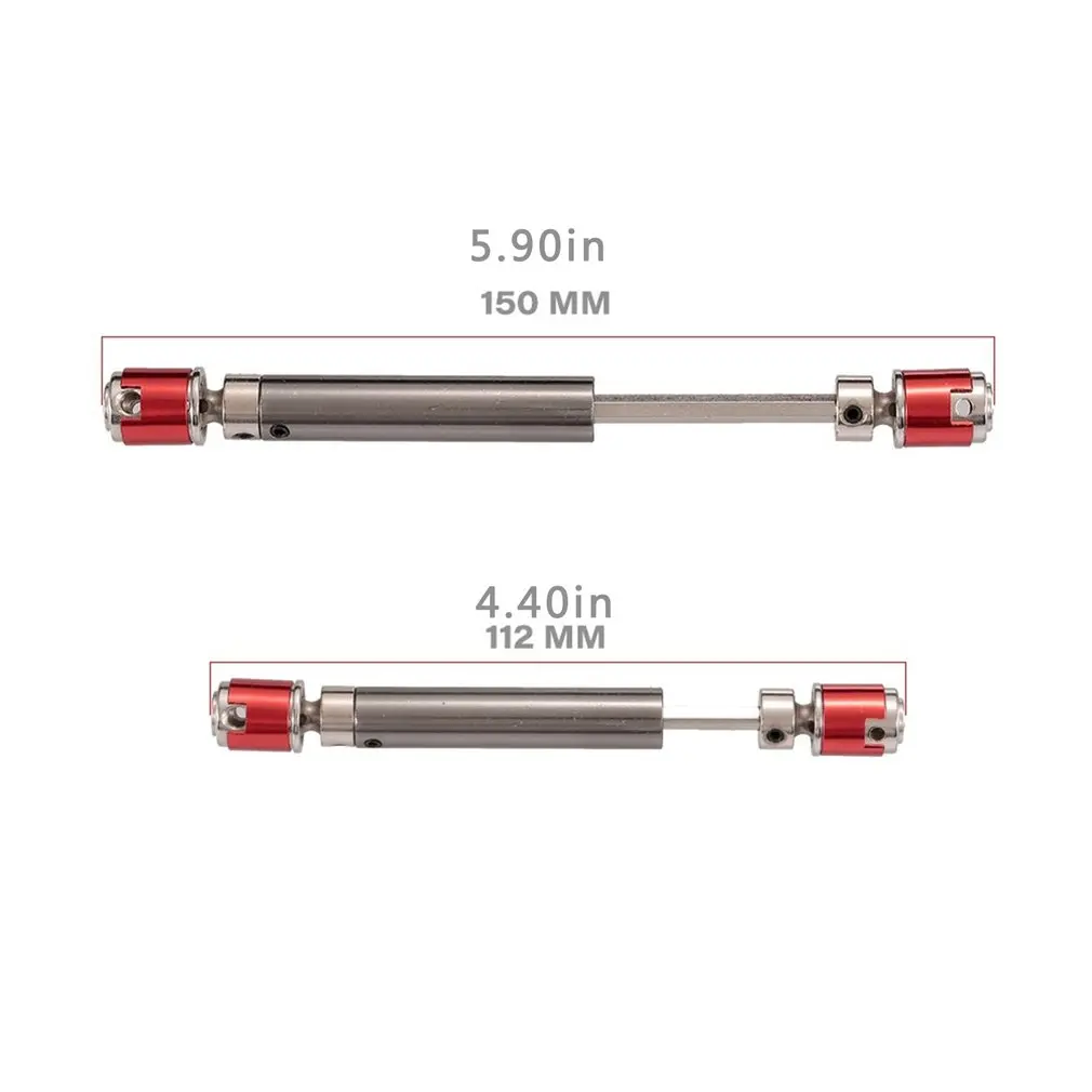 

2pcs Metal Transmission Drive Shaft Suit For Axial SCX10 RC Crawler Climbing Car Part Accessories Drive Shaft