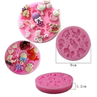 1pc cartoon cute cake mould baby shower party 3d silicone fondant cookie chocolate mold for diy cake decorating tools