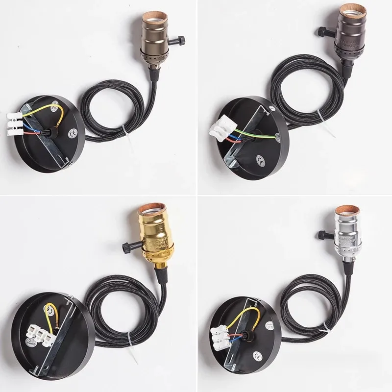 Винтажная Подвесная лампа Эдисона в стиле ретро с цоколем E27 s-образный