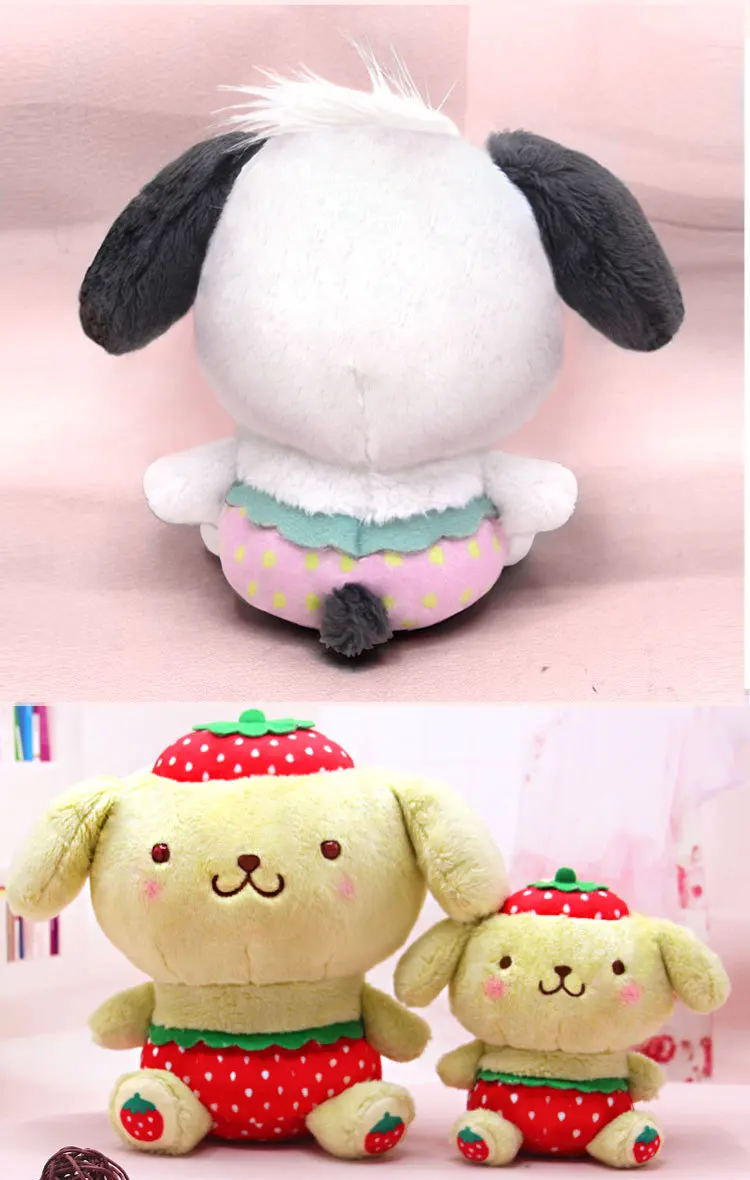 Японская веб-звезда ins sanrio Клубника HelloKitty Cinnamoroll плюшевые игрушки Мелодия плюшевый кулон пудинг PC Собака висячая пряжка