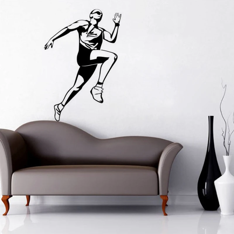 

Sprinter Wall Sticker Sport Wall Decals Art Murals Boys Room Living Room Decoration Home Decor Wallpaper Poster