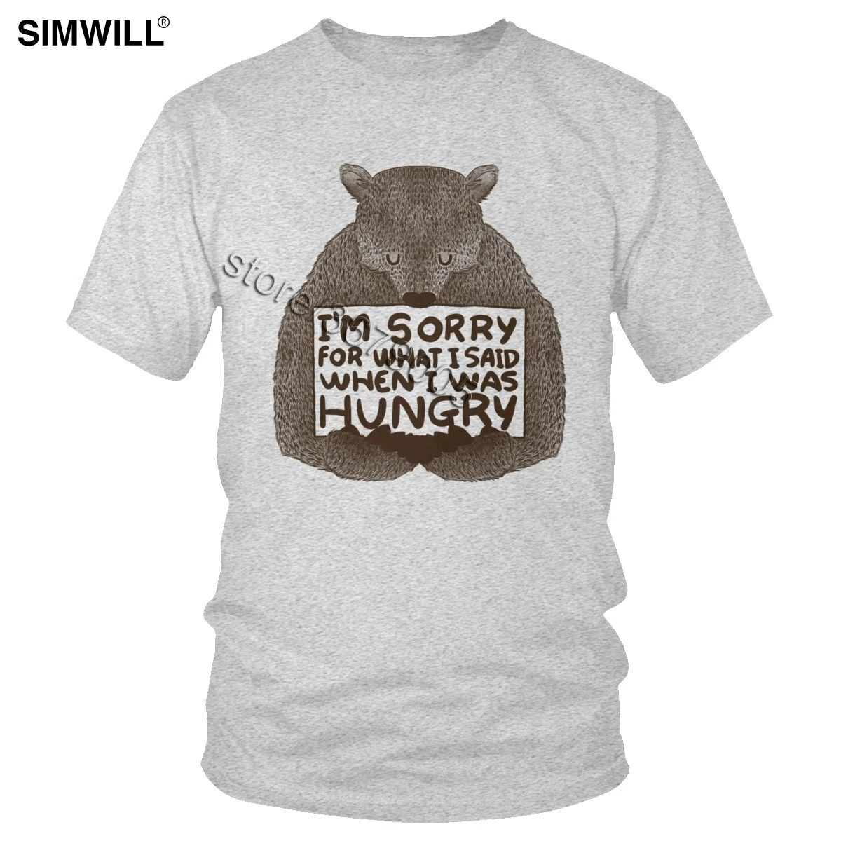 Мужские футболки с надписью I'm Sorry For That I Said When Was Hungry классические милые