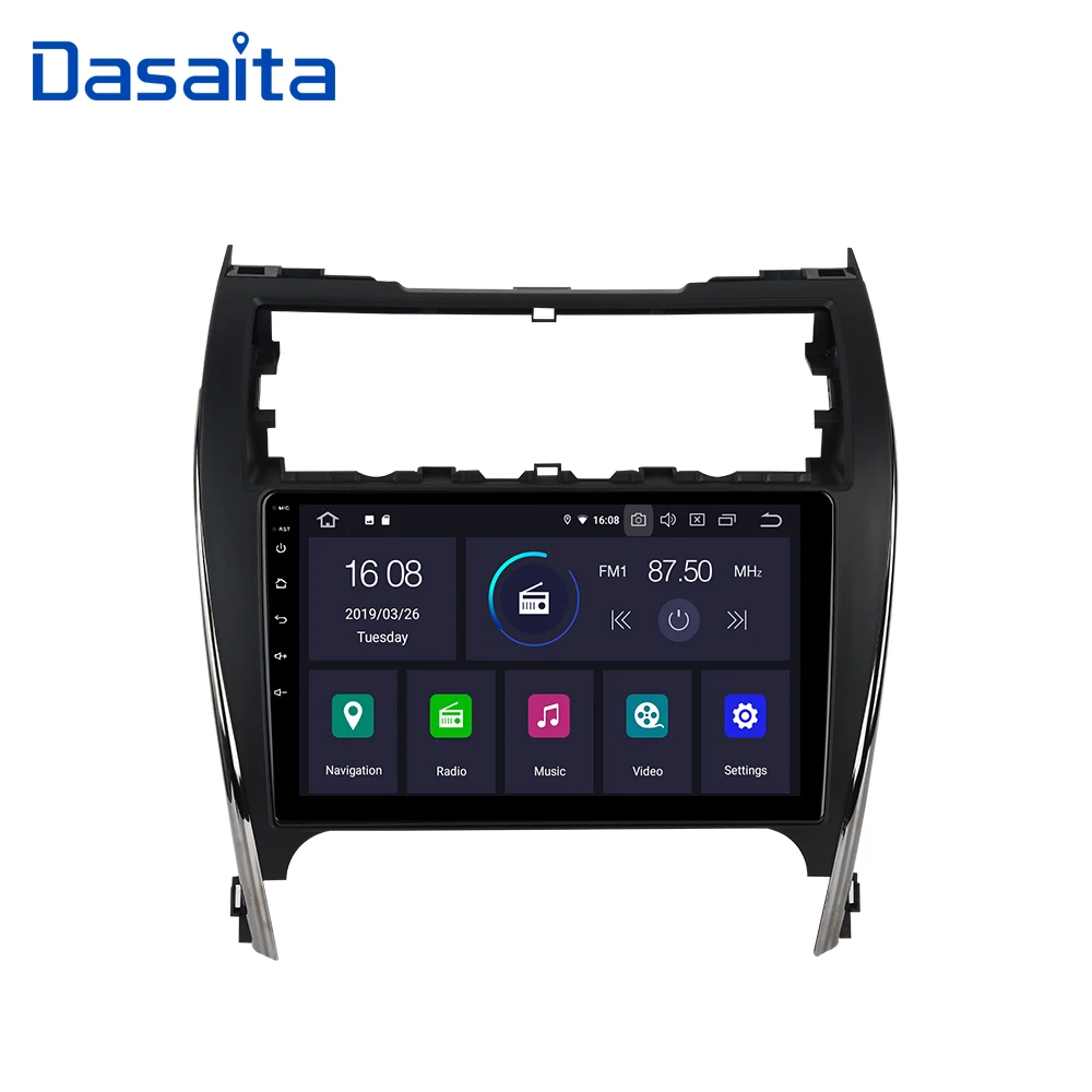 Dasaita 10," Android 9,0 Автомобильный gps плеер Navi для Toyota Camry 2012- США и средний восток версия с 2G+ 16G четырехъядерный стерео радио