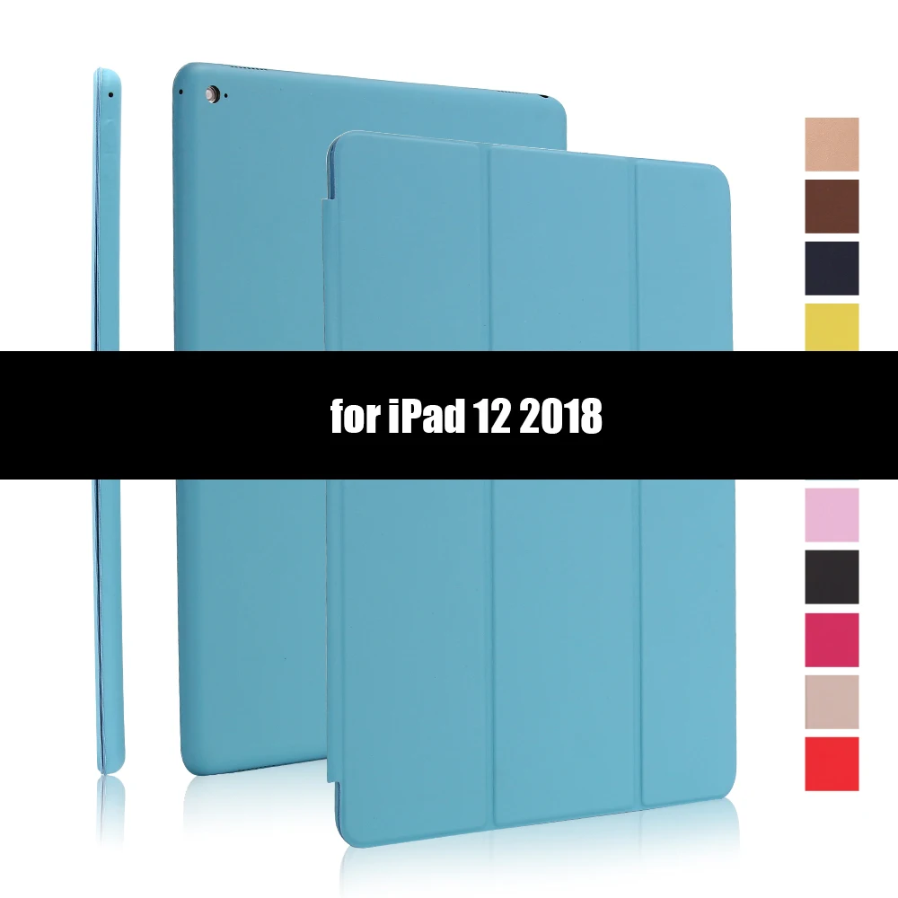 Blue-2 Ультратонкий умный чехол для iPad Pro 12,9, складной чехол-книжка из искусственной кожи s для iPad Pro 12,9 Pro 11 12,9 - Цвет: Blue-2