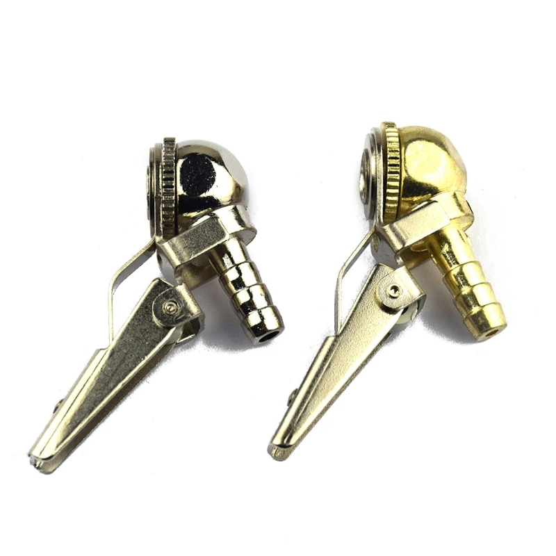 

Car Brass Air Pump Chuck Tyre Valves Tyre Tire Inflator Valves Connector T3EF