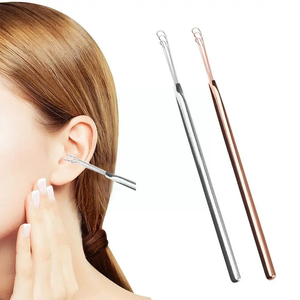 

Steel Ear Cleaner Portable Dig Ear Cleaning Curette Ear Tool Health Digging Cleaner Spoon Ear Care Earpick I5E8