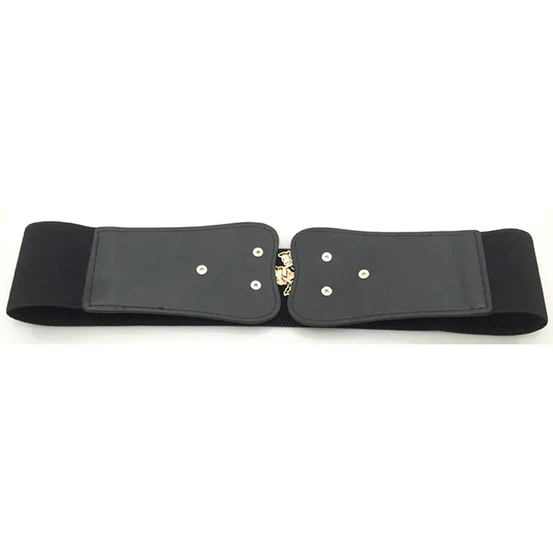 Новые модные эластичные металла (полиуретан) и застежкой в форме листа ремни для