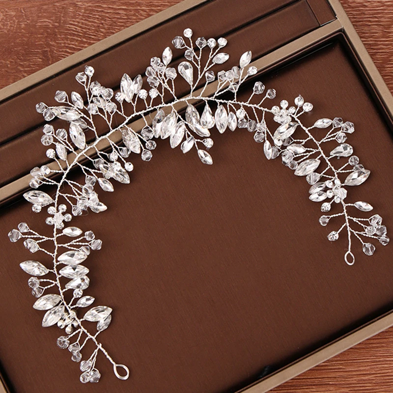 

Bridal Tiara Crystal Rhinestone Headband For Women Hair Ornaments Handmade Headband Wedding Headpiece Bridal Hair Accessories