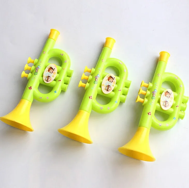 1 Pcs Plastic Trumpet Musical Instruments For Children Baby Kids Musical Toys Trumpet Hooter Baby Toy Party Favors Gift Present