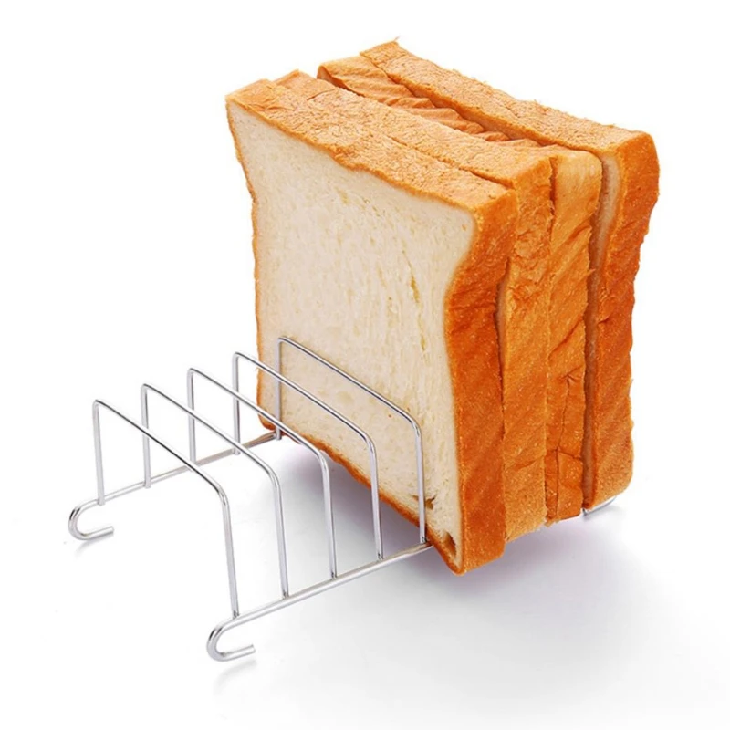 

Toast Bread Rack Holder Non-Stick Loaf Stand Rectangle Air Fryer Accessories Organizer Kitchen Supplies Safe Healthy