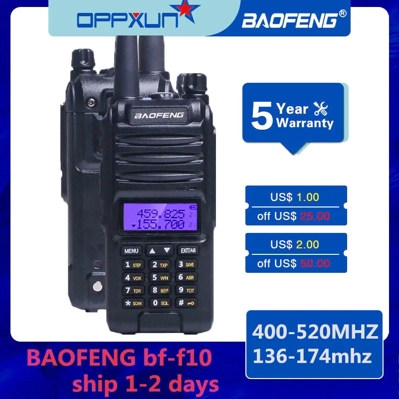 Baofeng BF uvF10 радио для переносного приемо передатчика Водонепроницаемый UHF VHF