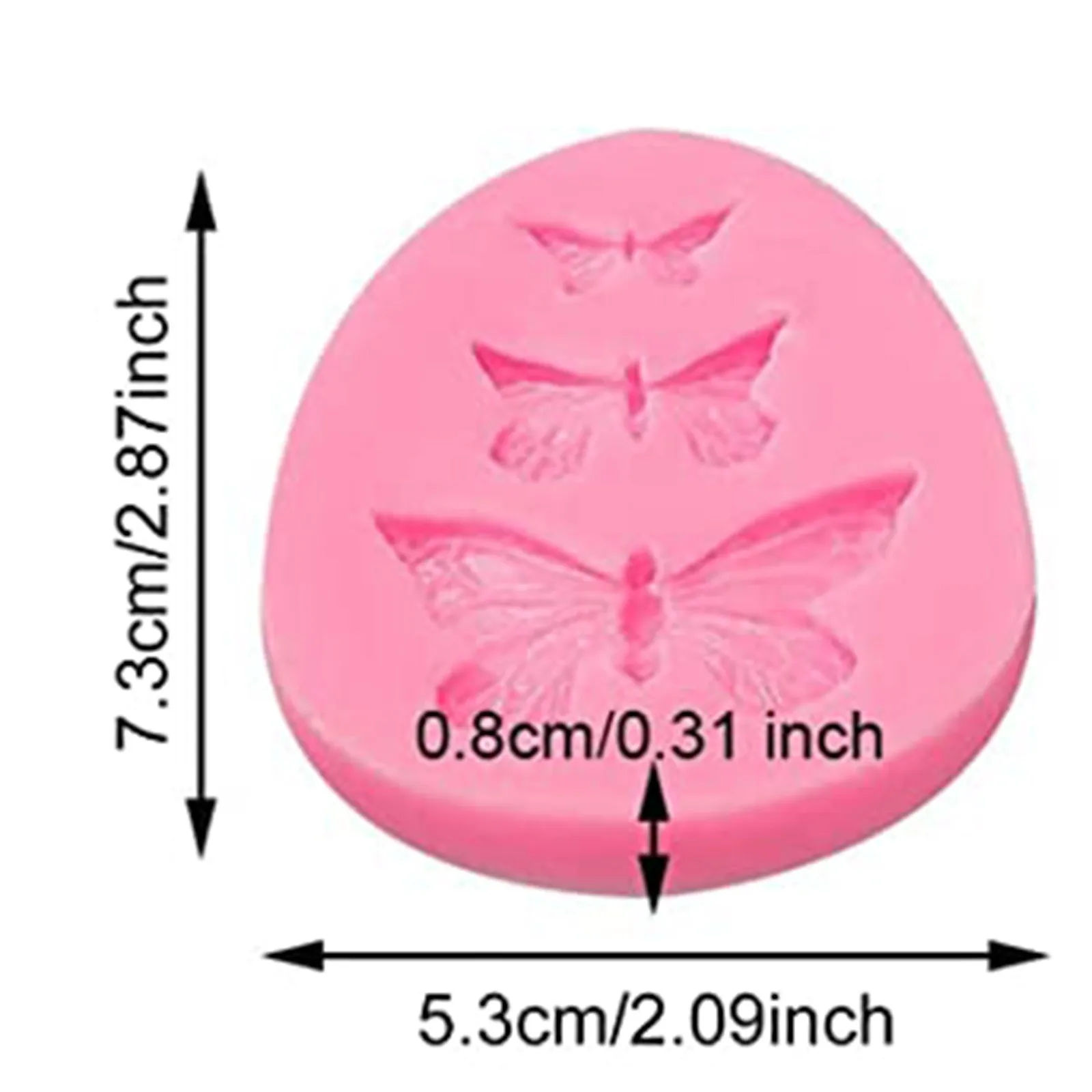 

Butterfly Mold Silicone Baking Accessories 3D DIY Sugar Craft Chocolate Cutter Mould, Fondant Cake Decorating Tool 2021