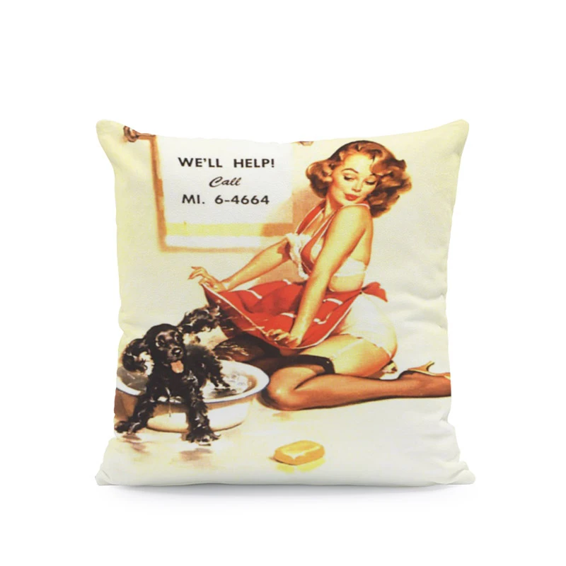 Красивая сексуальная наволочка Мэрилин Монро для подушки шортики с чулками юбка