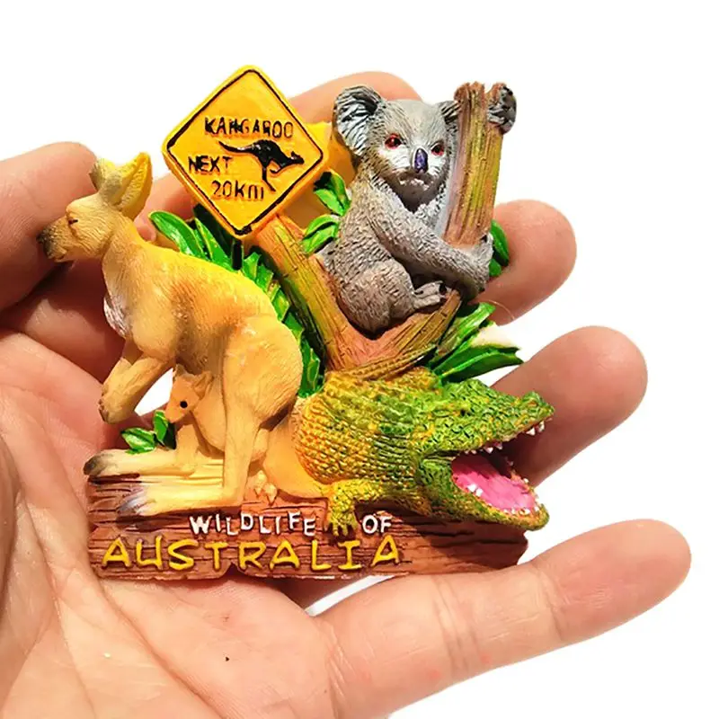 Австралийский элемент наклейка на холодильник из смолы трехмерная Наклейка с