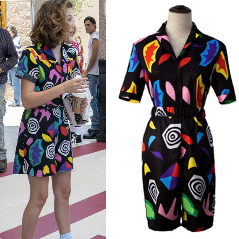 

Очень странные дела 3 Косплэй одиннадцать костюм рубашка одиннадцати лет платье на Хэллоуин Карнавальный костюм вечерние 3D принт комбинезо...