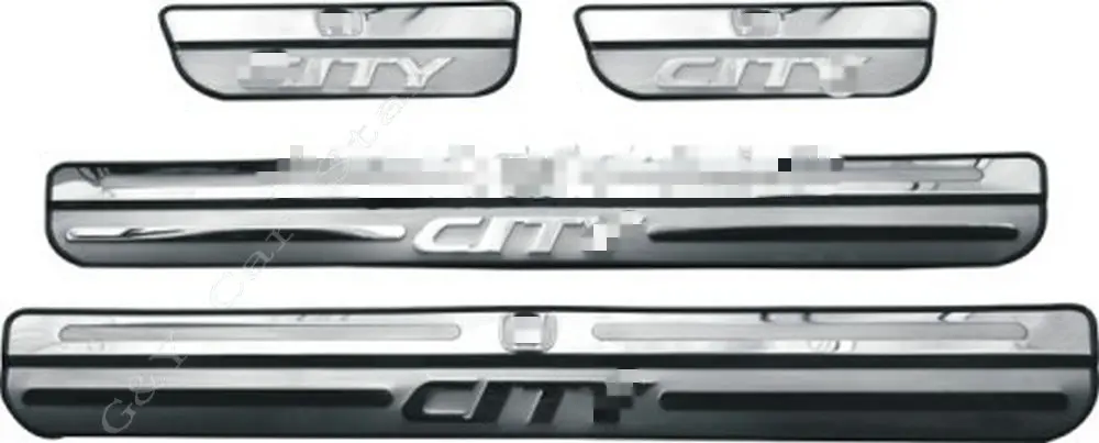 Накладка на порог двери из нержавеющей стали защитная накладка пороги для Honda City |