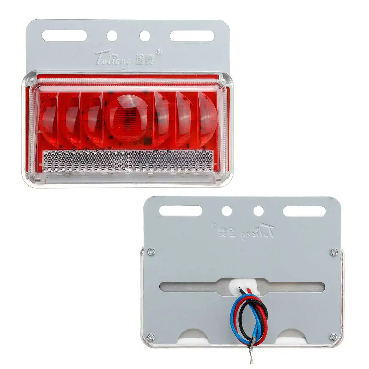 

4/8pcs 24V 15 LED Car Truck Side Marker Light Car External Lights Squarde Warning Tail Light Signal Lamps Trailer Lorry