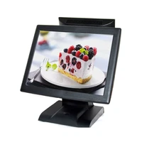 high quality pos system for restaurants dual screen pos terminal commercial epos machine j1900 point of sales