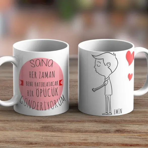 

The Lover Custom Kiss Themed Dual Mug set