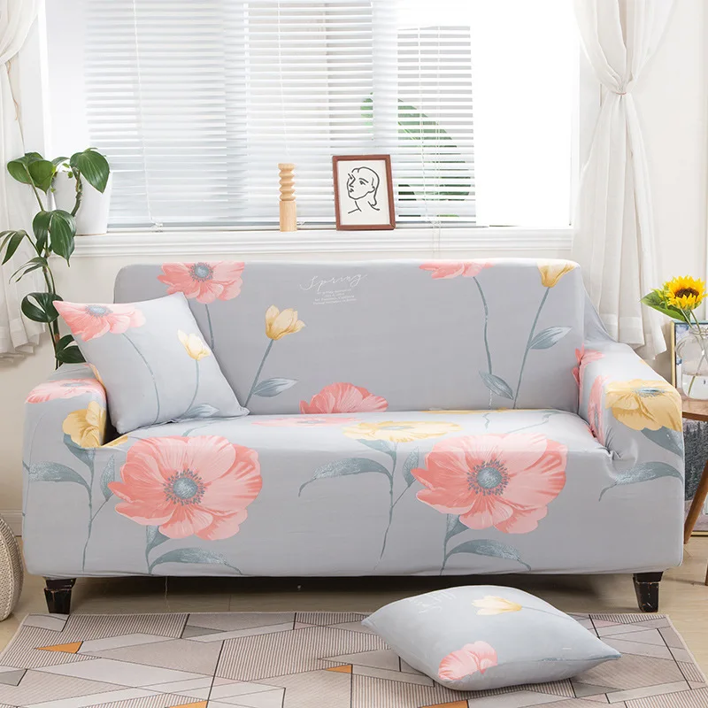 Эластичный Нескользящий секционный чехол для дивана в полоску набор диванов