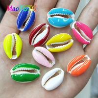 mixcolor drop oil shell beads for jewelry making necklace bracelet 18 20mm coloured tooth shell beads wholesale