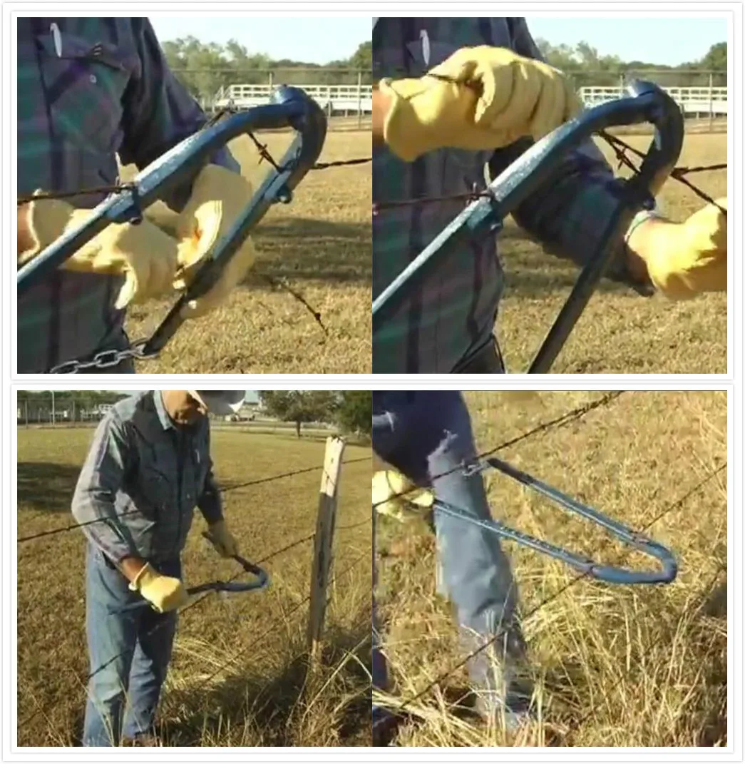Тянущее металлическое ограждение с цепью ручной инструмент для ремонта проволоки сада и дома тяжелые