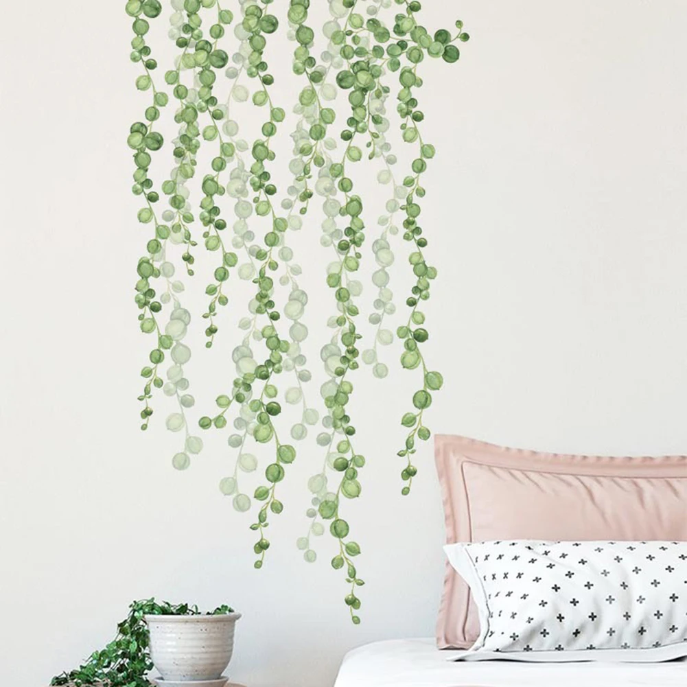 

Decor Wall Sticker Pvc Green Leaf Vinyl Decal Wall Sticker Mural Room DIY