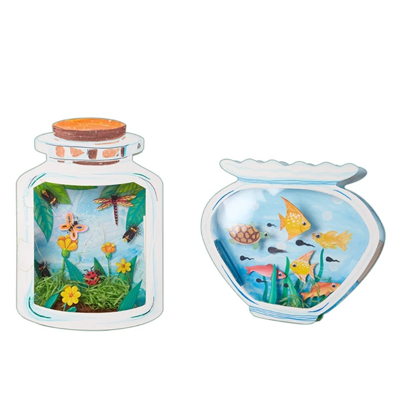 

DIY World Craft Toys Fish Insect Drawing Coloring Craft Kit Toy for Kids Toddler D08C