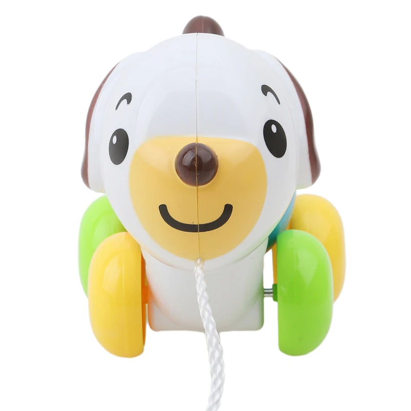 

Kids Outdoor Indoor Drag The Duck Dog Toy Baby Puppy Duck Pull Along Rattle Toy Developmental Best Educational Toys for Toddler