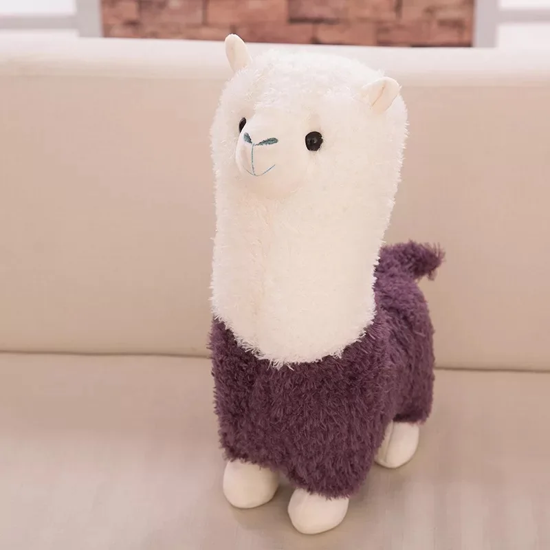 

Hot sale 35cm Cute alpaca toy hairy